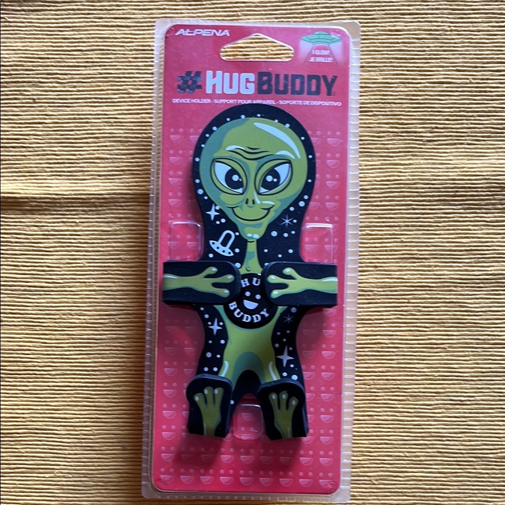 Green and Black Hug Buddy Phone Cover with Alien Design